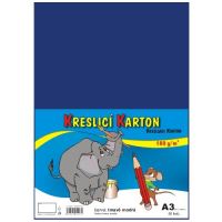 Kreslící karton tmavě modrý  A3 180gr. / 50 ks