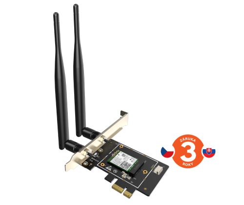 Tenda E33 Wireless AX PCI Express Adapter AX5400, WiFi6E, Bluetooth 5.2, WPA3, 2x 5dBi, Wi
