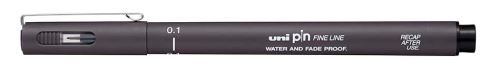 UNI PIN 01 kreativní liner, 0,1 mm, tmavě šedý