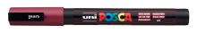 Posca popisovač PC-3M, 0,9 - 1,3 mm, bordó (60) (9)