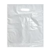 Igelitová taška s průhmatem 38x45+5 cm bílá
