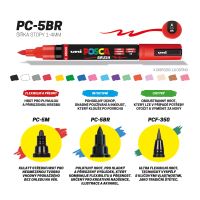 Posca sada popisovačů PC-5BR, 1 - 4 mm, mix barev (16 ks) (4)