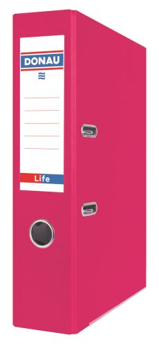 Pákový pořadač LIFE  A4 7,5 cm, neonově růžový DONAU_2