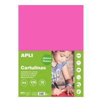 APLI barevný papír, A4, 170 g, fuchsiový