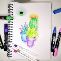 Posca popisovač PC-3M, 0,9 - 1,3 mm, tmavě červená (14) (3)