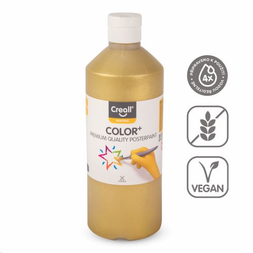 Creall temperová barva CREALLCOLOR, 500 ml, zlatá