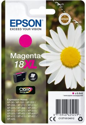 Epson Singlepack Magenta 18XL Claria Home Ink