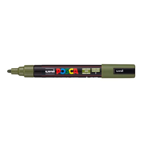 Posca popisovač PC-5M, 1,8 - 2,5 mm, khaki zelená (7)