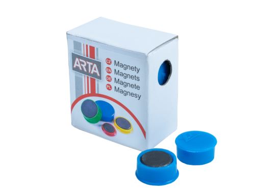 Magnet 16 mm modrý zalitý v plastu