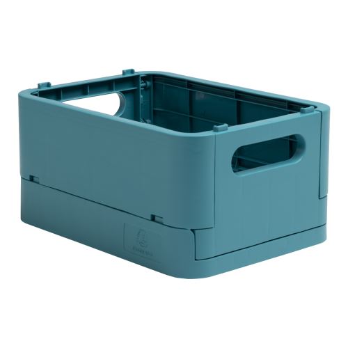 Exacompta Smart case - skládací úložný box, recyklovaný PP, MINI, petrolejový