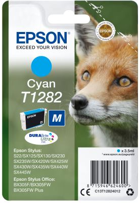 Epson Singlepack Cyan T1282 DURABrite Ultra Ink, originál