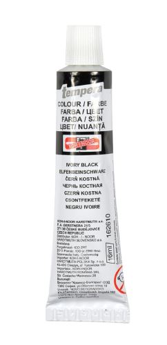 Temperová barva 16ml čerň kostní 162610