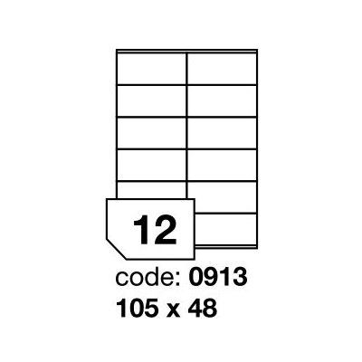 Samolepící etikety 105x48 12 etiket Azorella