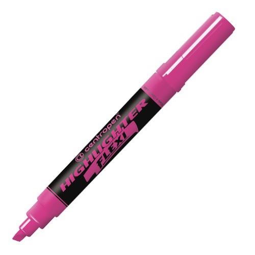 Centropen zvýrazňovač 8542 flexi růžový