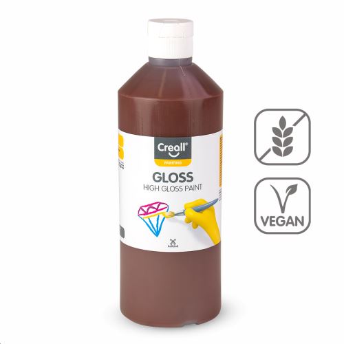 Creall barva s vysokým leskem Gloss, 500 ml, tmavě hnědá