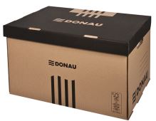 DONAU archivační krabice, s intergrovaným víkem, lepenka, hnědá_2 (4)