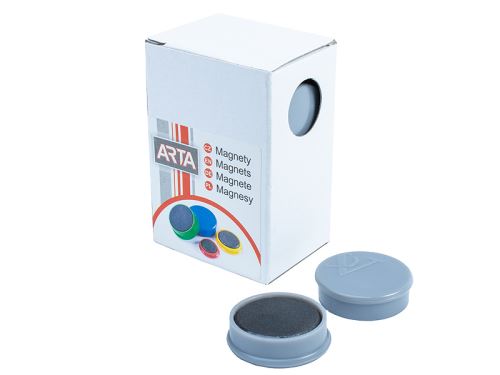 Magnet 25 mm šedý zalitý v plastu