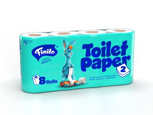 Toaletní papír Finito 2-vrstvy, celulóza, 8ks/bal