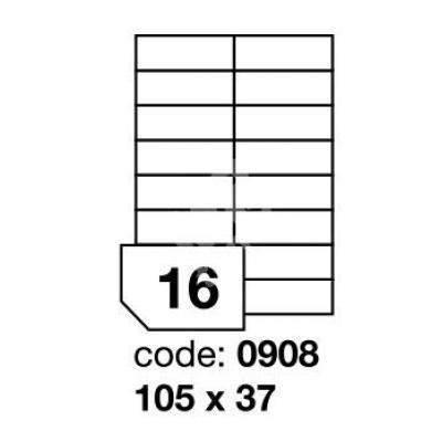 Etikety 105x37 16 etiket arch/100 archů
