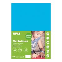 APLI barevný papír, A4, 170 g, středně modrý