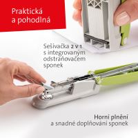 Novus sešívačka E 20  fresh, 20 listů, zelená (11)