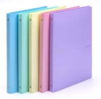 Pořadač 4-kroužek PP A4 2cm Pastelini fialová_2 (2)