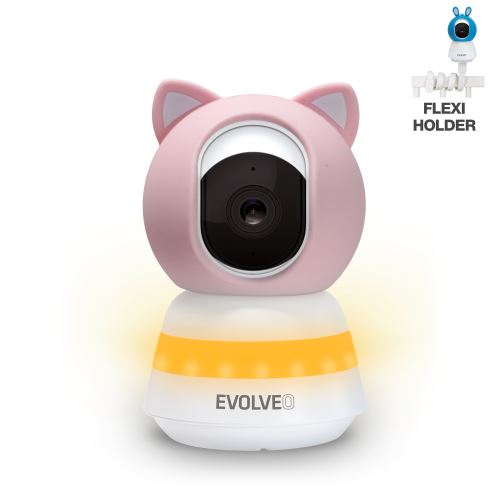 EVOLVEO Baby Monitor LUX- Chytrá 360° videochůvička s nočním viděním, detekcí pláče a pohy