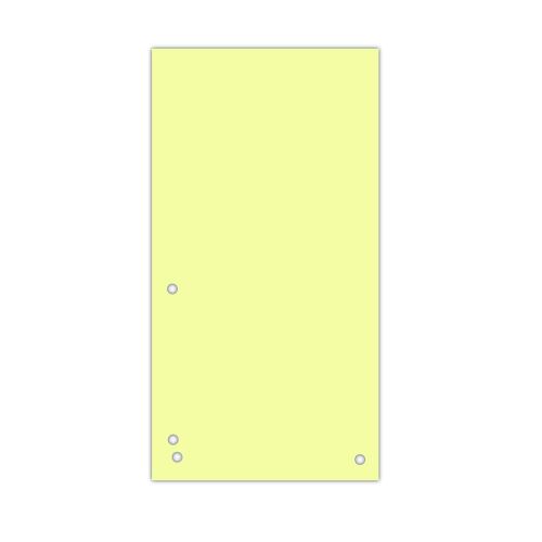 Rozlišovací pruhy - rozdružovač kartonový žlutý 100 ks