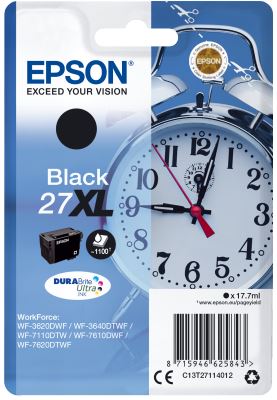 Epson Singlepack Black 27XL DURABrite Ultra Ink, originál