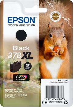 Epson Singlepack Black 378 XL Claria Photo HD Ink