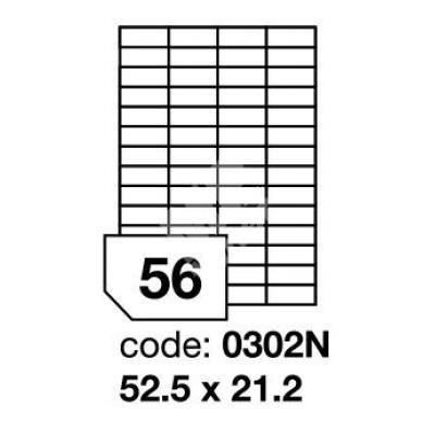 Samolepící etikety 52,5x21,2 56 etiket Azorellos