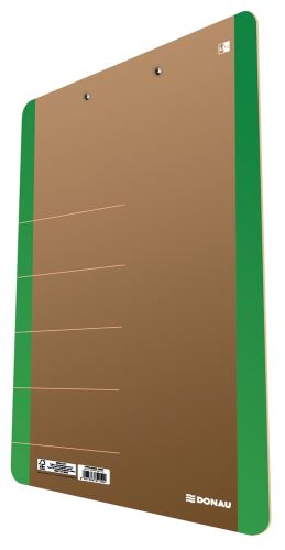 Psací podložka s klipem LIFE, A4, karton, neonově zelená DONAU