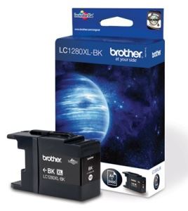 Brother LC-1280XLBK - inkoust černý, max.2400str., originál