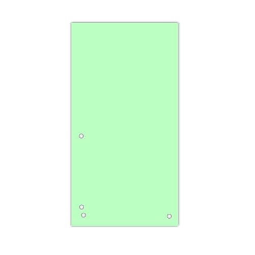 Rozlišovací pruhy - rozdružovač kartonový zelený 100 ks