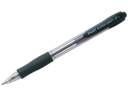 Kuličkové pero Pilot Super Grip F černé hrot 0,7  stopa 0,27 mm