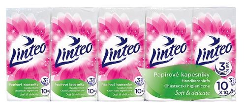 Kapesníčky hygienické, 3-vrstvé 10 ks, bal. 10 ks
