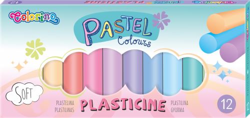 Colorino modelovací hmota Pastel, kulatá, 12 barev