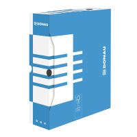 DONAU archivační box, A4/80 mm, lepenka, modrý