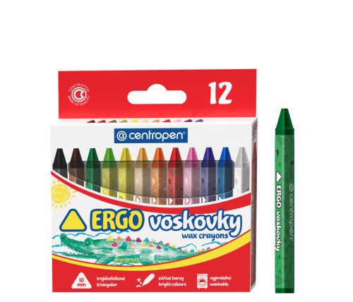 Voskovky Centropen trojhranné 9531 - 12 barev