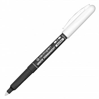 Centropen popisovač 2687 bílý pernament 1,2 mm