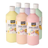 Creall temperové barvy Pastel, 6 x 500 ml, mix pastelových barev (1)