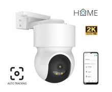 iGET HOME Camera CS8 White - WiFi 2K IP kamera otočná, noční vidění, audio, IP65, auto tra
