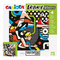 Carioca sametové omalovánky VAN ORTON Street, 4 ks