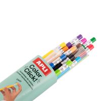 APLI pastelky stiskací s náhradními tuhami, 12 ks, mix barev (2)
