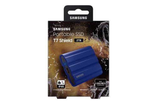 Samsung T7 Shield/2TB/SSD/Externí/2.5"/Modrá/3R