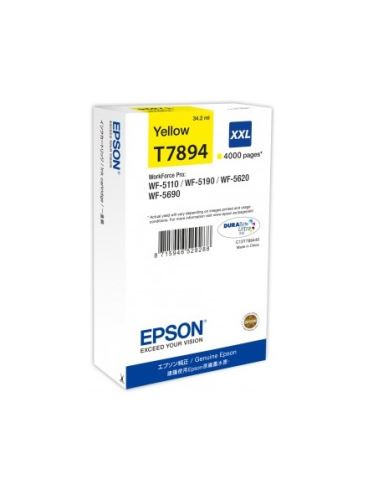 Epson T7894 cartridge XXL Yellow, C13T789440 4000 stran