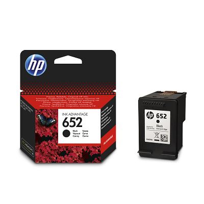 HP 652 černá ink kazeta, F6V25AE, originál