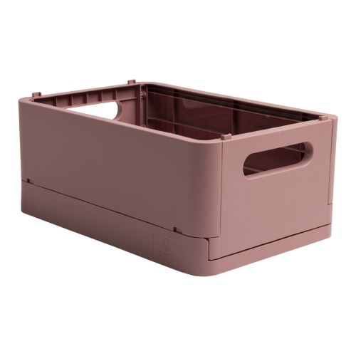 Exacompta Smart case - skládací úložný box, recyklovaný PP, MIDI, strarorůžový