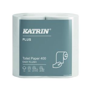 Toaletní papír pro chemické záchody KATRIN PLUS TOILET 400 EASY FLUSH 2V  - 4 ks v bal.