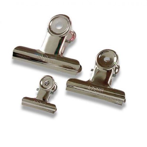 Kovový klip s pružinkou 22mm chromovaný